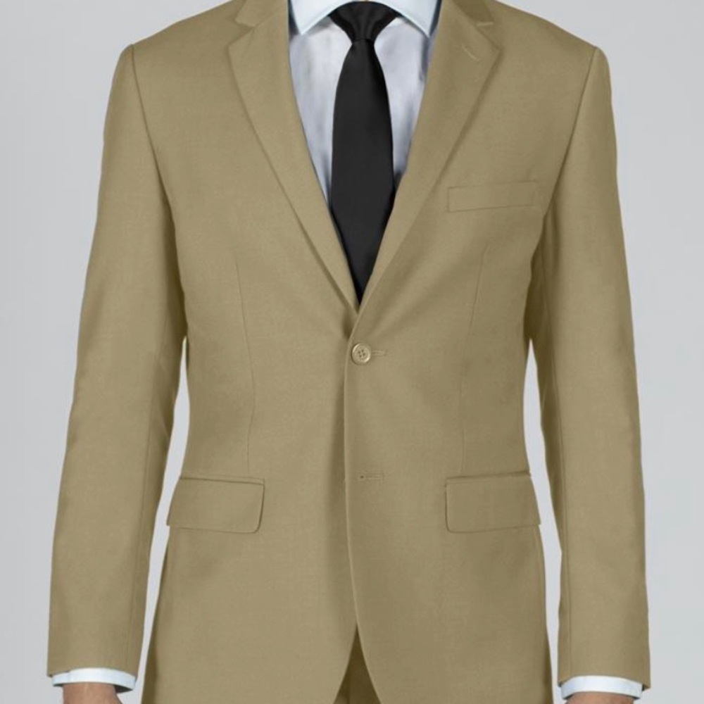 Brand new tan/ khaki suit